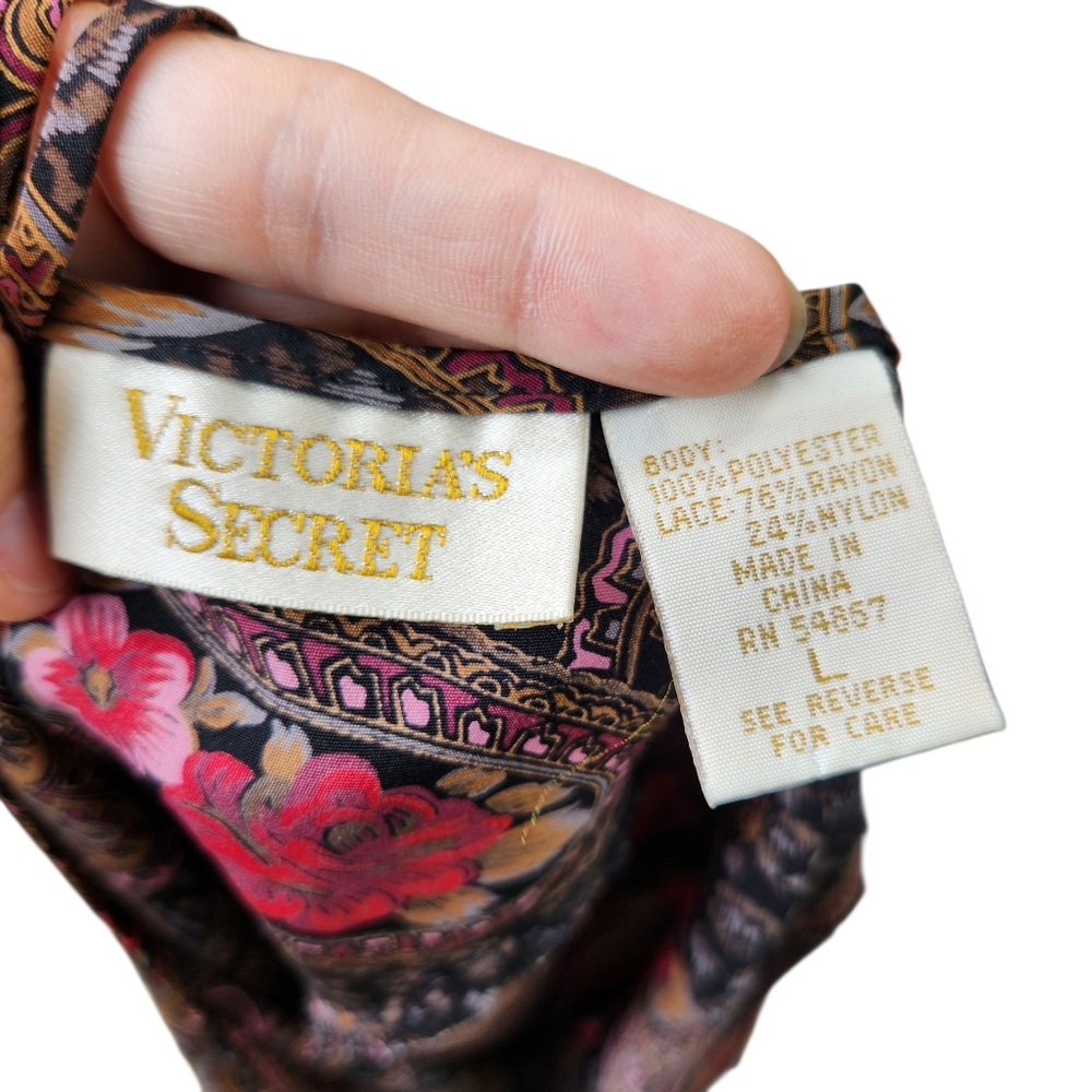 Victorias Secret Gold Lable Vintage Mini Slip Dress Night Gown Slip Size Large - Picture 8 of 11